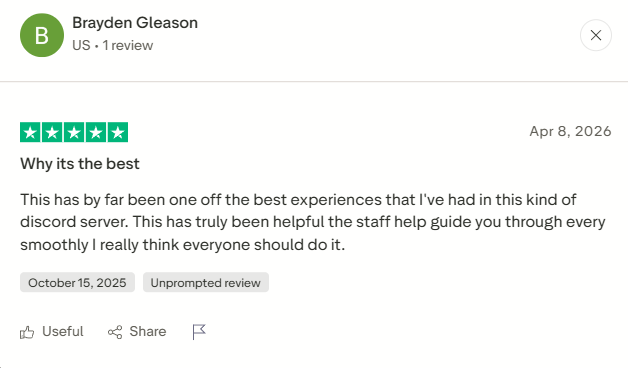 Trustpilot review