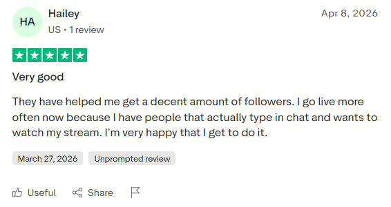 Trustpilot review